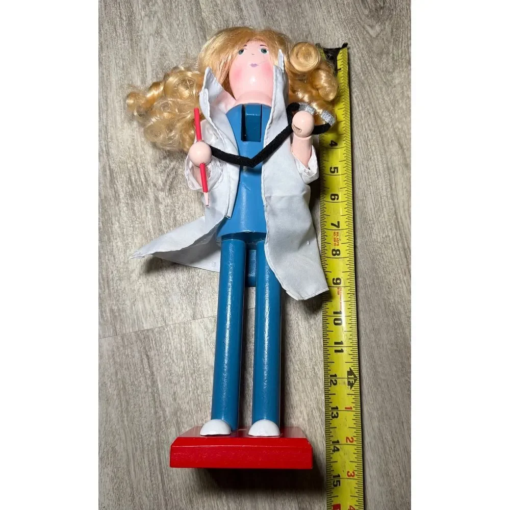 Wooden Doctor nurse‎ medical gift Nutcracker 15 inches tall